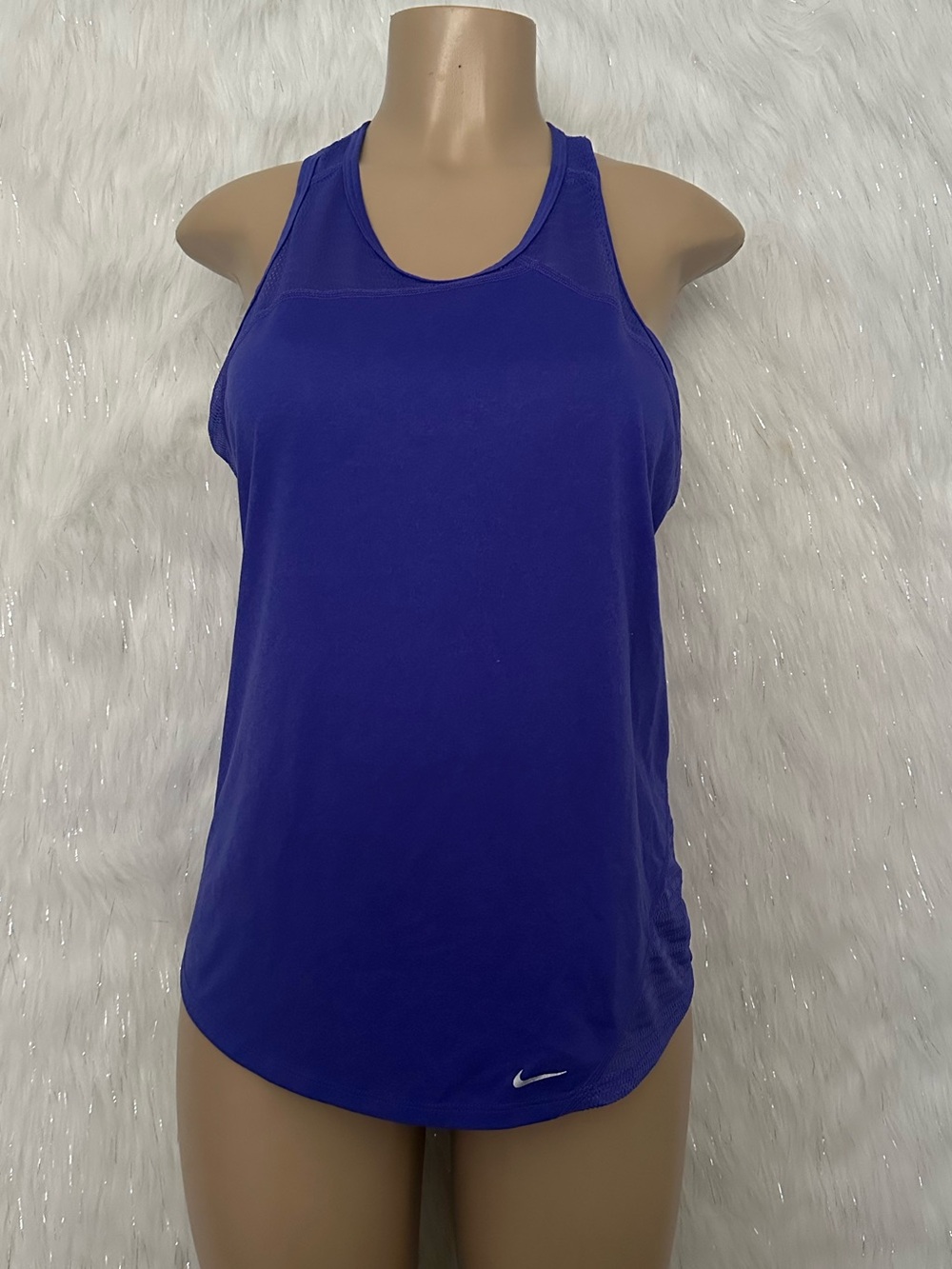 Nike Purple Dri-FIT Mesh Athletic Tank